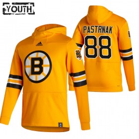 Kinder Boston Bruins David Pastrnak 88 2020-2021 Reverse Retro Pullover Hooded Sweatshirt